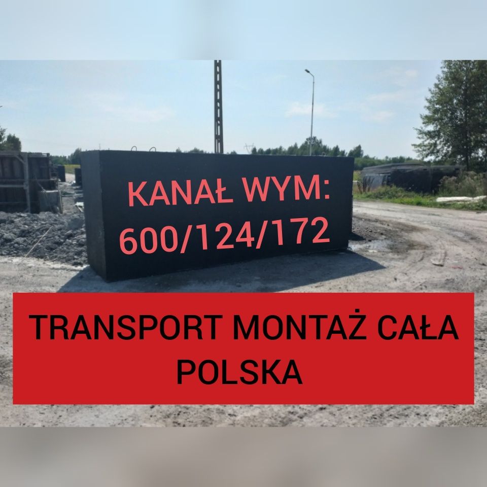 Kanał Samochodowy 600/124/170 Producent Cała Polska