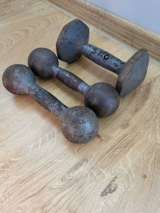 Hantle 2kg 3kg stare hantle z PRL u
