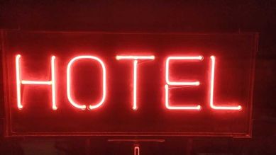 Kaseton reklamowy neon HOTEL firmy SIGMA NS-06