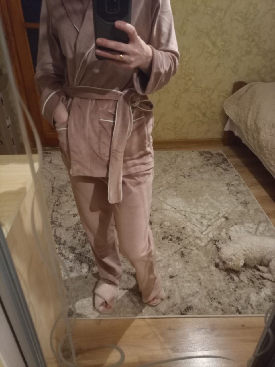 Костюм домашній велюр s/m піжама