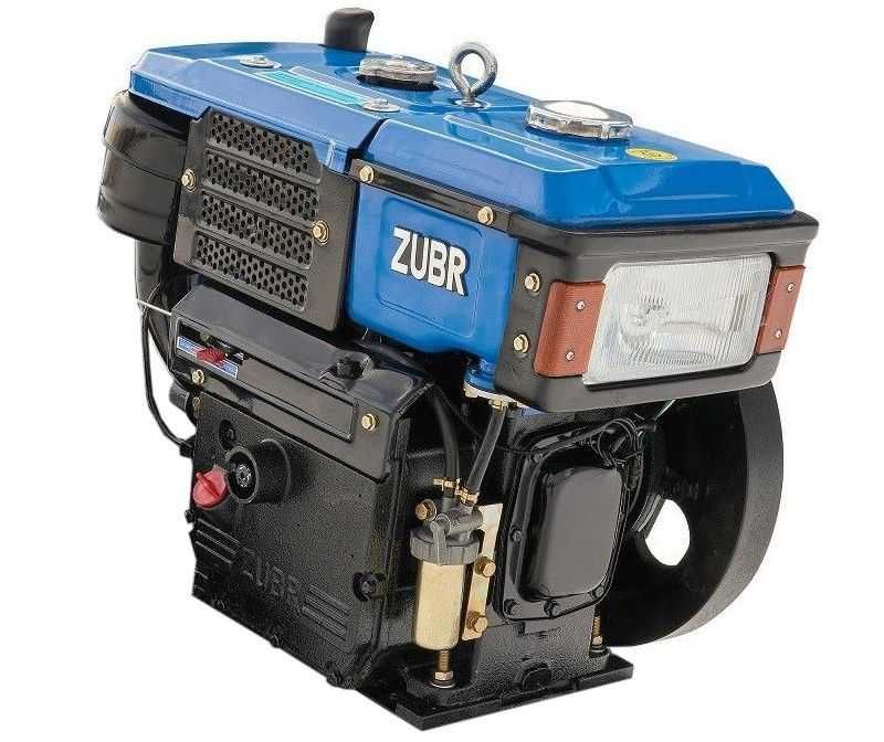 Двигун ZUBR R190N дизель водяне охол. 10 к.с. маховик зі шківом!