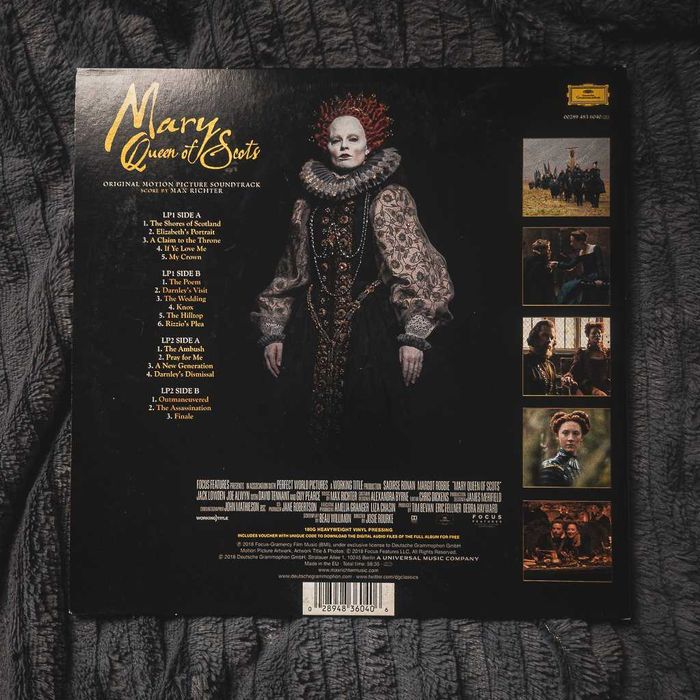 Max Richter – Mary Queen of Scots (2×LP 180 g, Deutsche Grammophon]