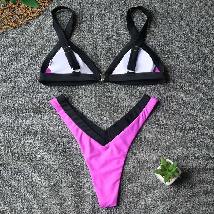 Bikini Stringi Damski Damski Strój Kąpielowy Kostium Dwuczęściowy M