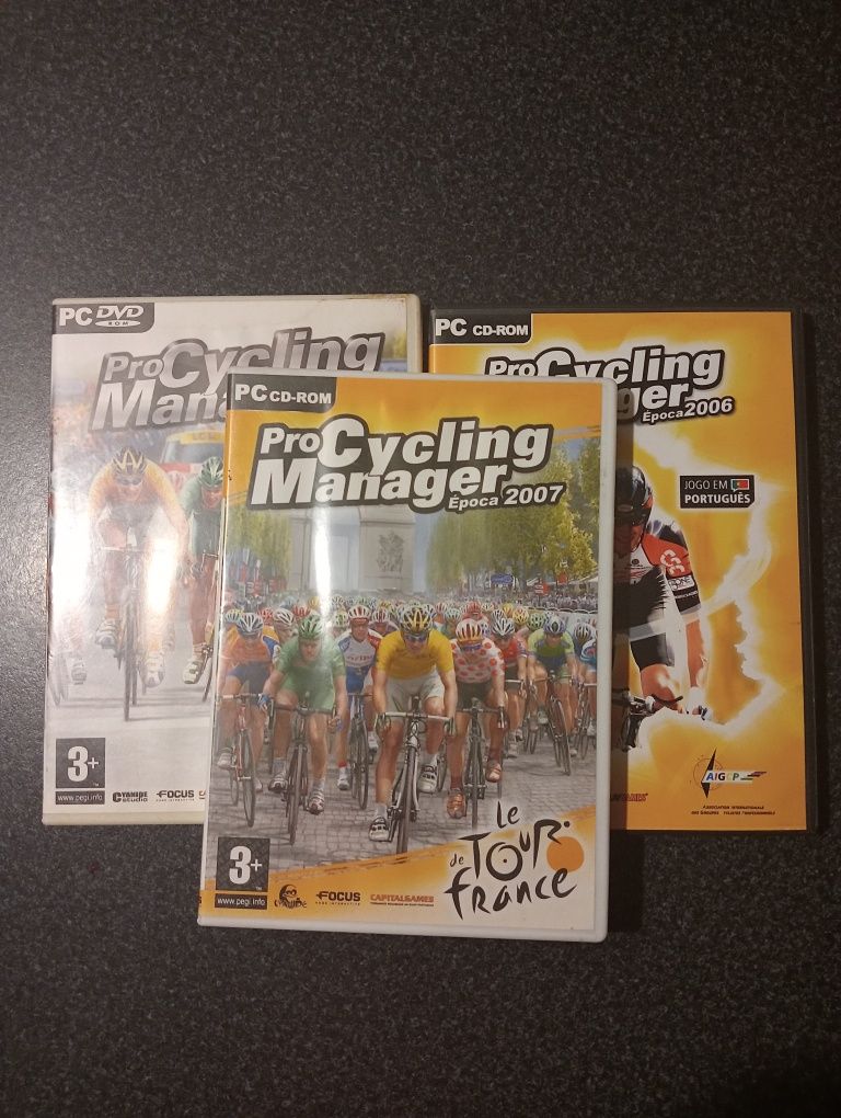 Conjunto de 3 jogos para PC procycling manager