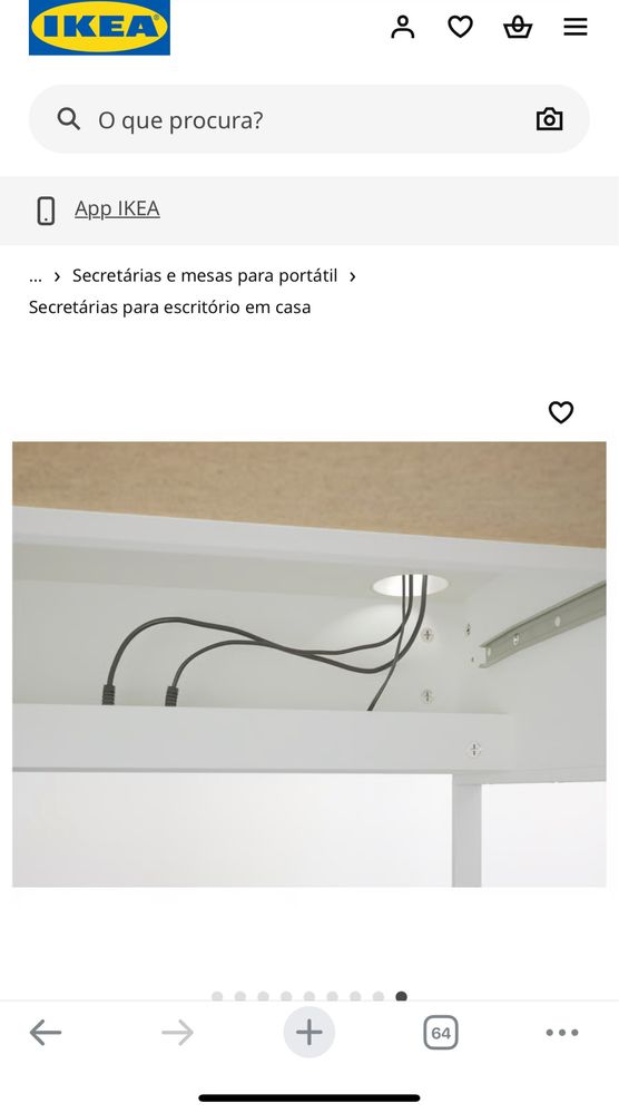 Secretaria Micke Ikea 142x150