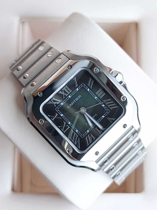 Cartier Santos Medium Green 2023r/ Gwar. do 2031r