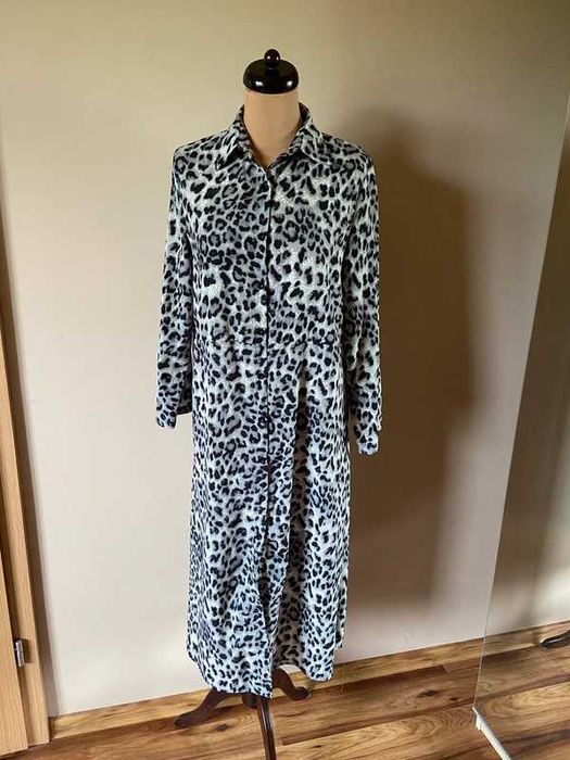 Xxl 44 46 maxi dluga panterka animal centki xxxl +size koszulowa