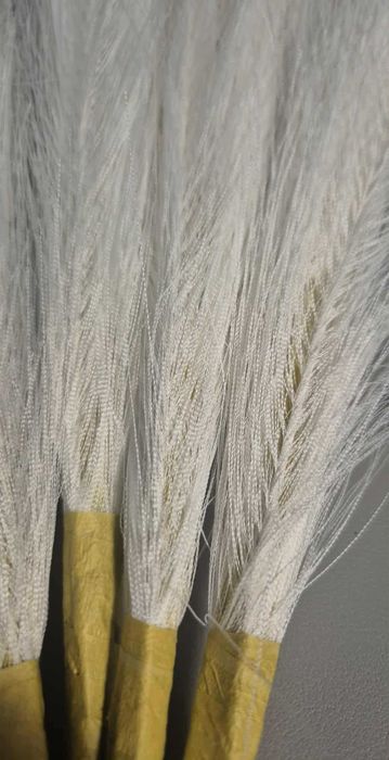 Sztuczna trawa pampasowa biała 6 sztuk