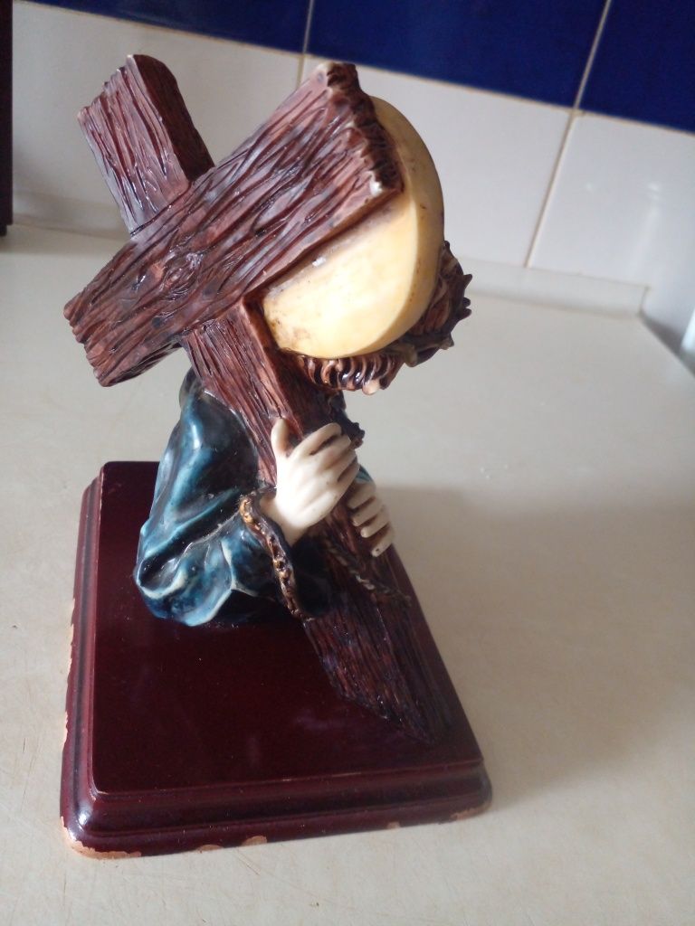 Jesus Cristo em MARFINITE pintado á mão