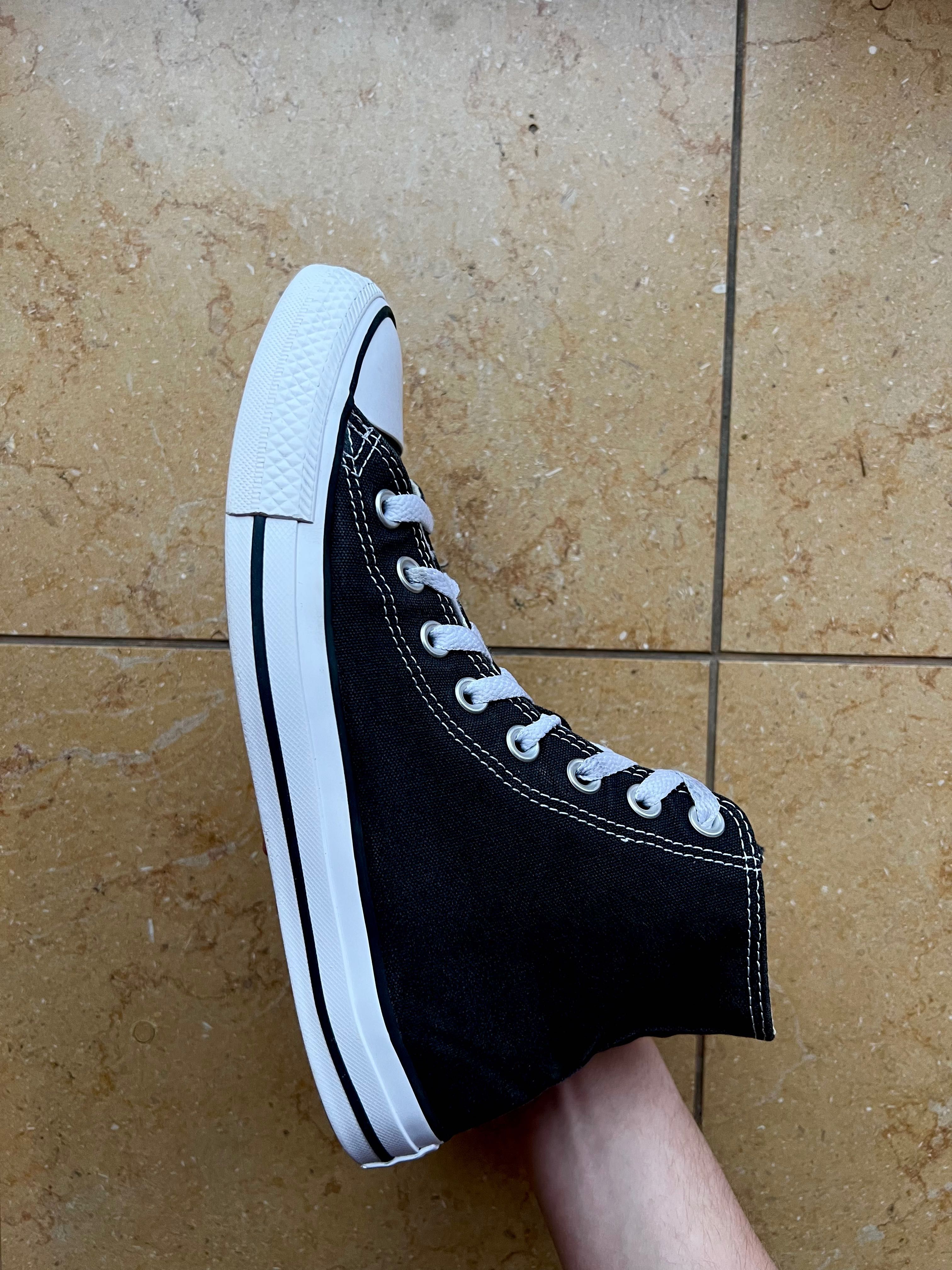 Converse 40 Czarne Wysokie 25.5cm Klasyczne Trampki Chuck Taylor