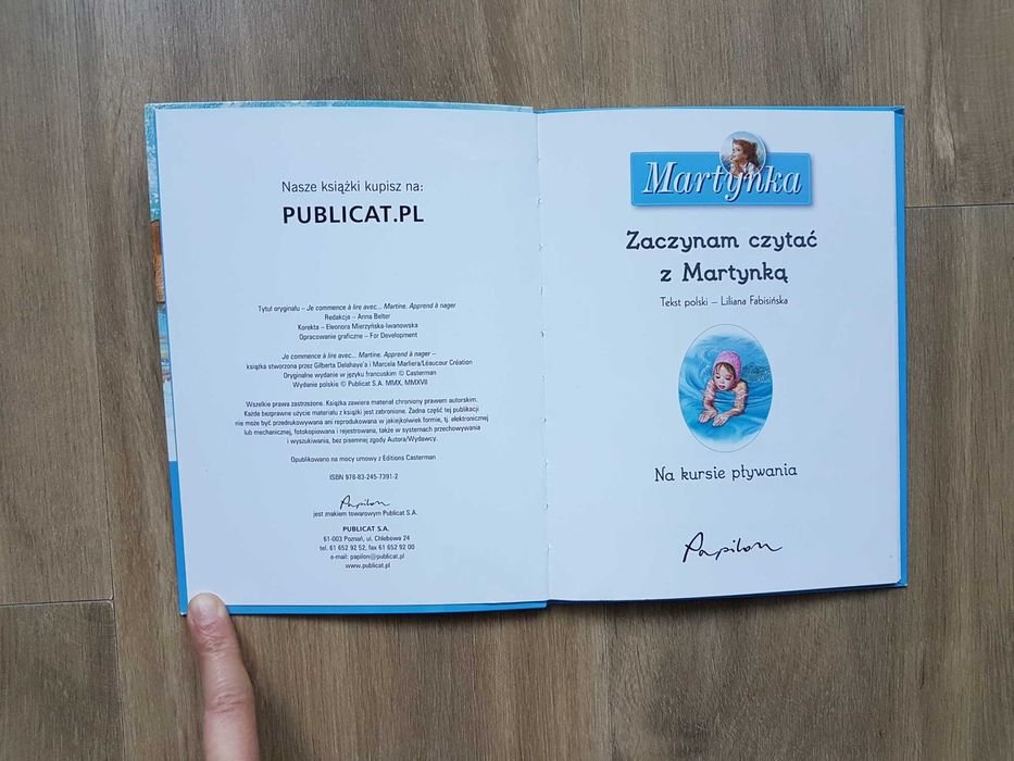 Martynka Zaczynam czytać z Martynką Na kursie pływania wiek 6-8 lat