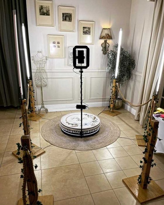 Rustykalna Fotobudka 360 w stylu boho/rustykalnym !