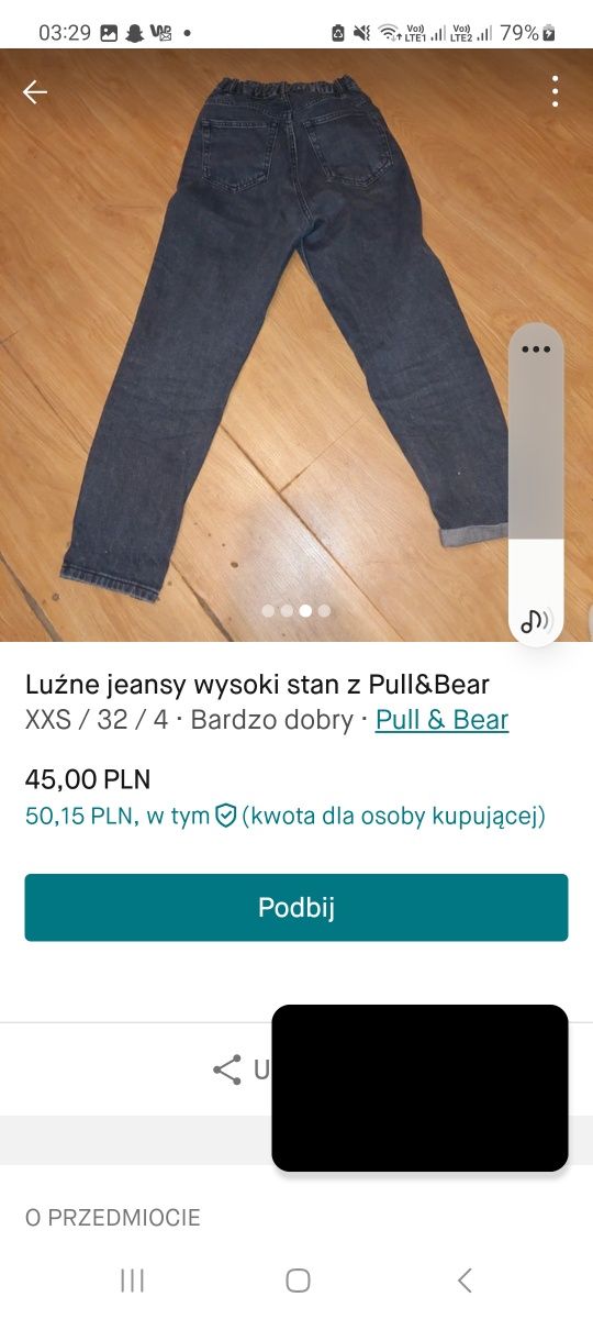 Luźne jeansy wysoki stan z Pull&Bear
Luźne jeansy wysoki stan z Pull&B