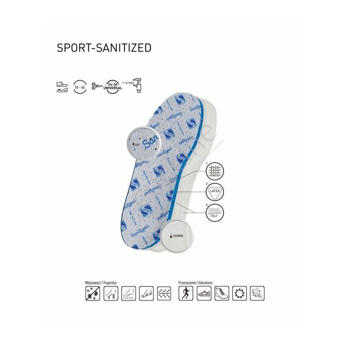 r. 37 - lekkie profilowane wkładki higieniczne do butów sport