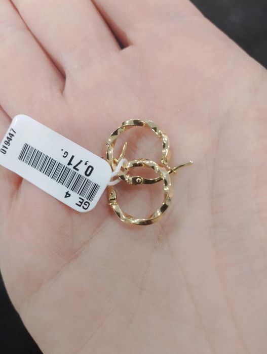 Kolczyki "Zakręcane" złoto pr. 585