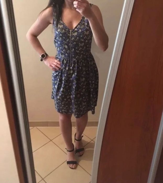 Zwiewna sukienka na lato na codzień w kwiaty New Look 36 S