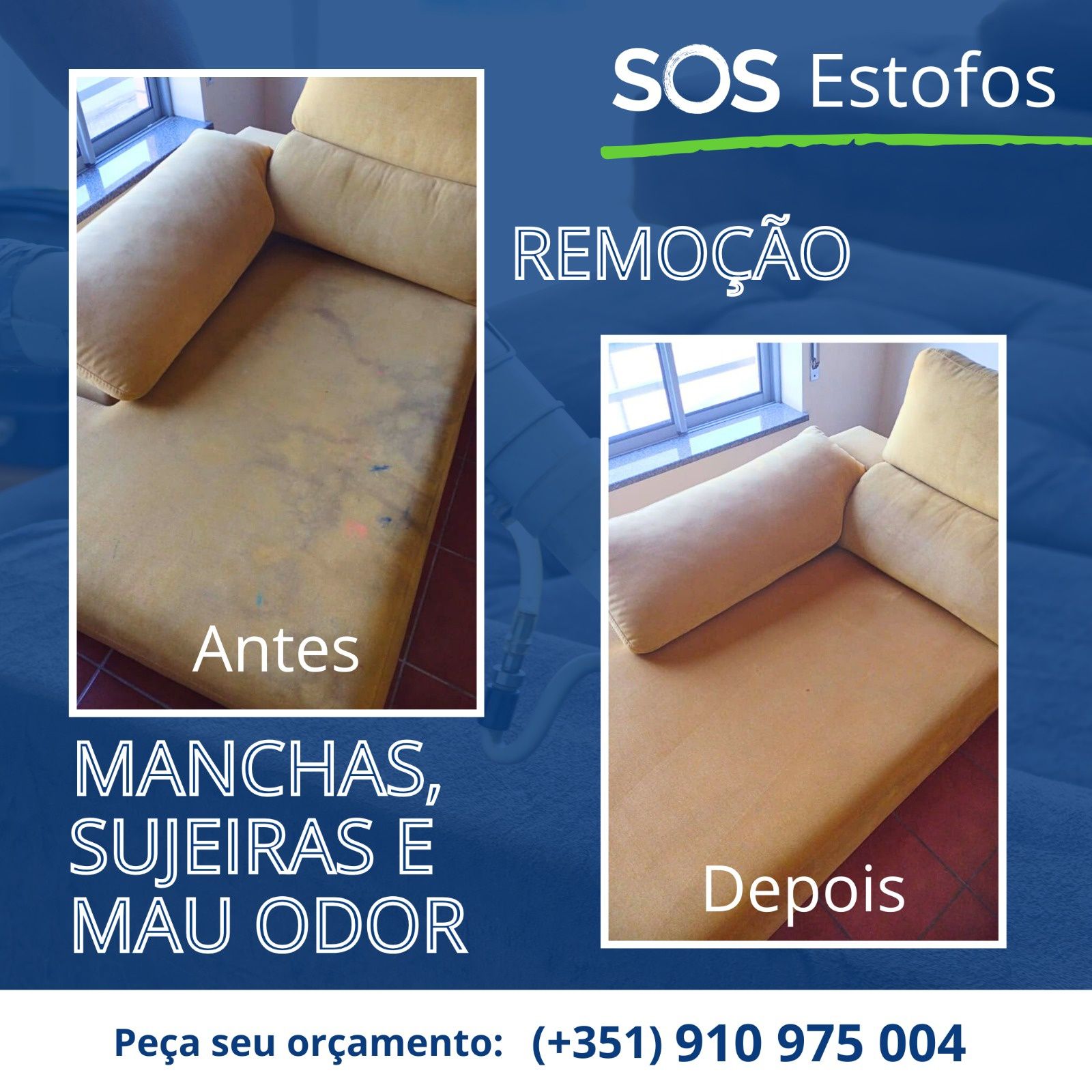 Limpeza e higienização de sofás colchões puffe almofadas carpetes