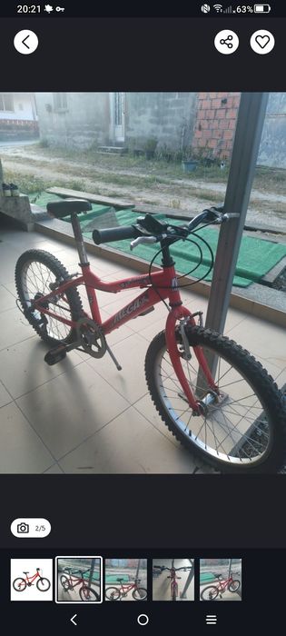 Bicicleta infantil aro 20 preço negociável