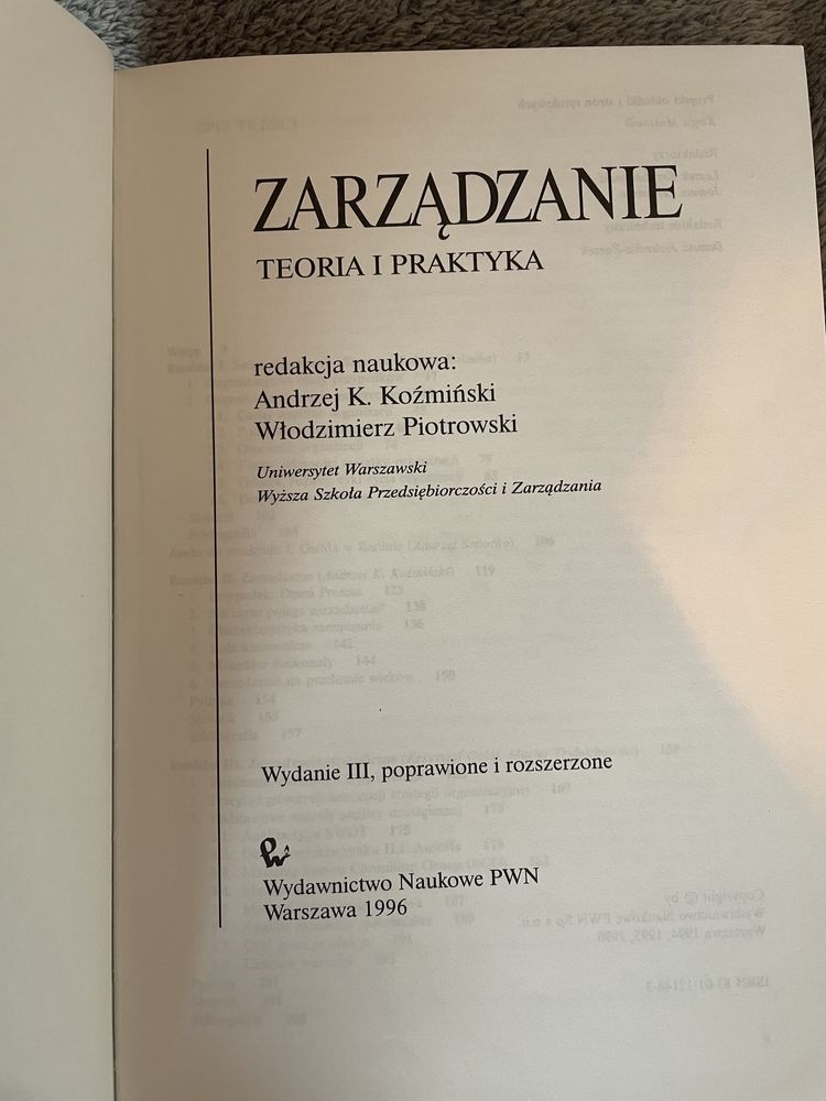 Zarządzanie - teoria i praktyka/ Koźmiński Piotrowski