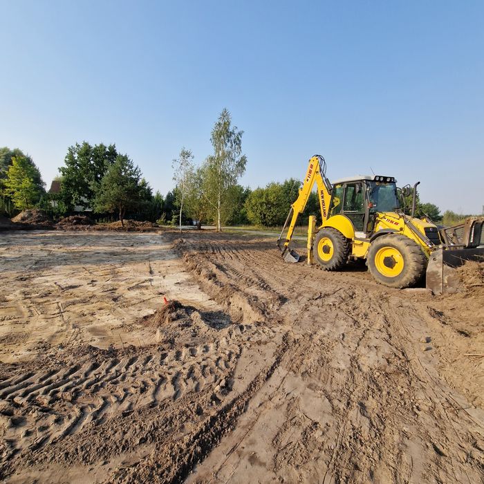 Usługi koparko ładowarką rozbiórki wyburzenia koparka