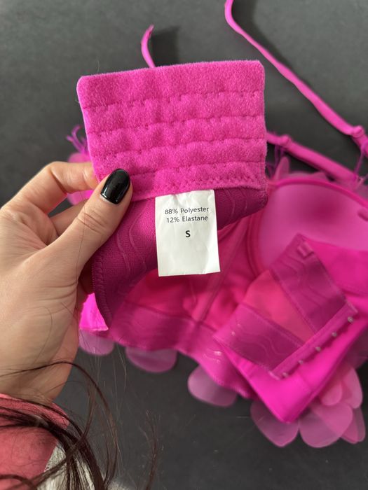 Топ рожевий квітковий