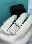 Каблучка в стилі Tiffany Біле золото 750 проба