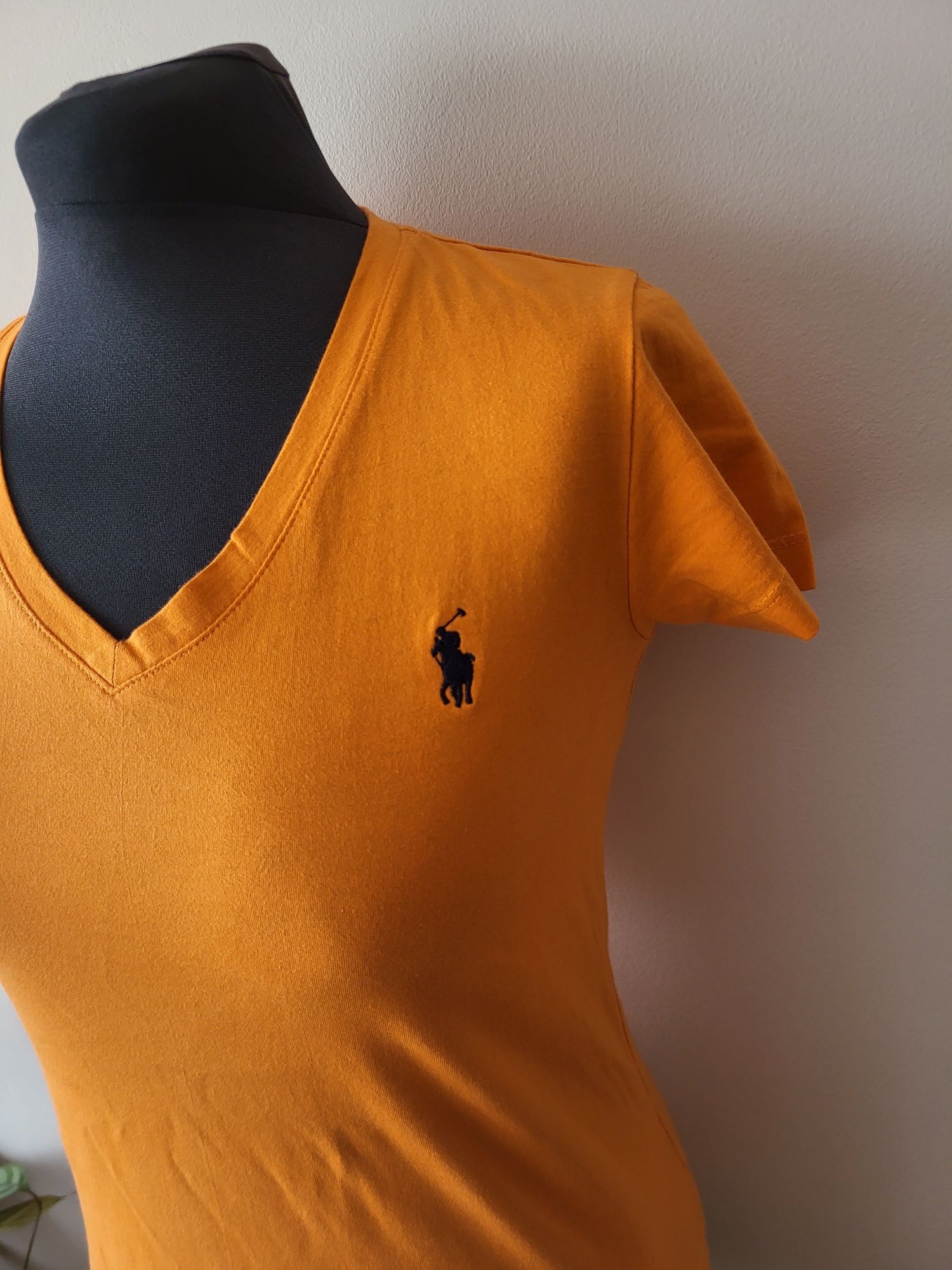 Pomarańczowa koszulka Ralph Lauren Rozmiar M