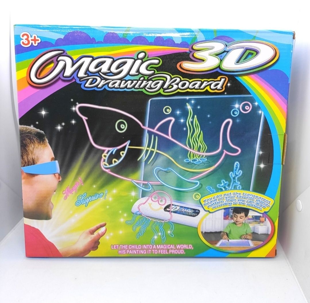Дошка для малювання з 3D-эффектом риби