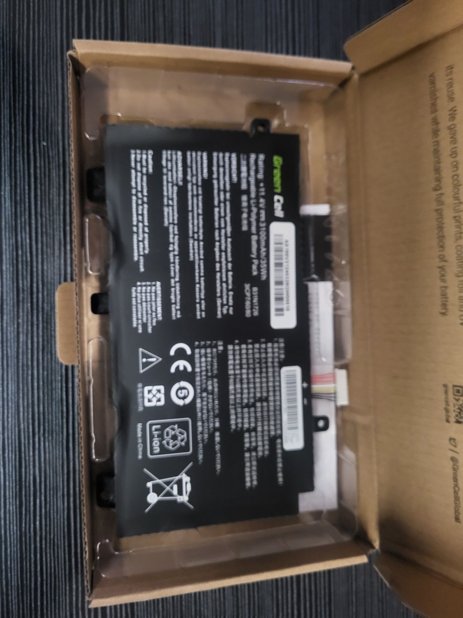 Sprzedam Nową Baterie Green Cell B31N1726 do Asus
B31N1726 do AsusB31N