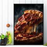 plakat pizza, plakat reklamowy pizza, obraz pizza, pizza