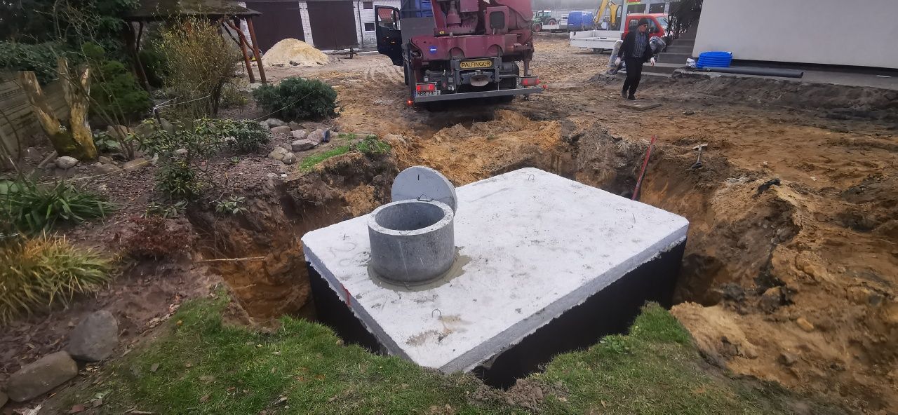 Zbiornik na wodę 10m3 szambo betonowe ścieki deszczówkę gnojowice
