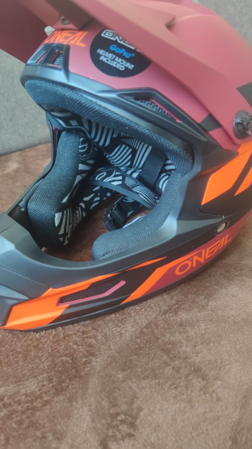 Kask MTB O'NEAL Fury Helmet Stage red/Orange