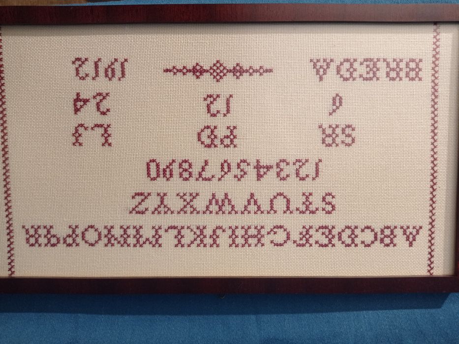 Stare obrazy haft krzyżykowy z początku XX wieku