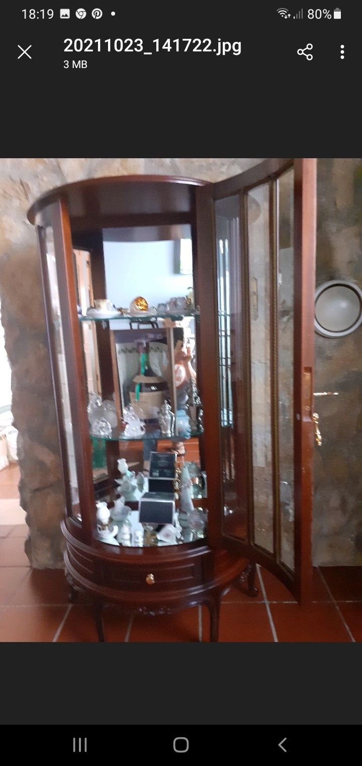 Movel sala com vitrine