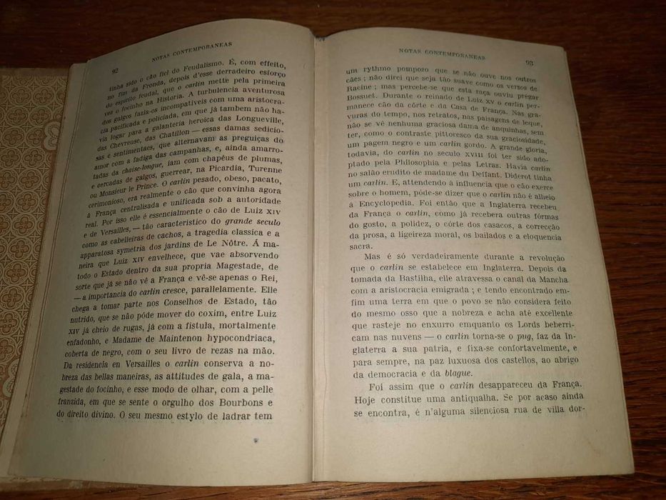 Notas contemporâneas, Eça de Queiroz Edição 1927