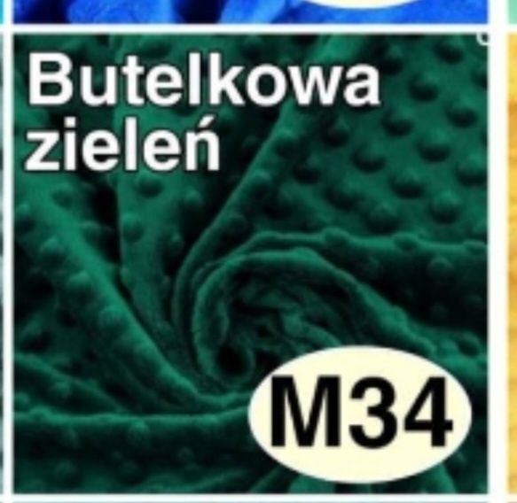 Kocyk otulacz 90x90 butelkowa zieleń liście