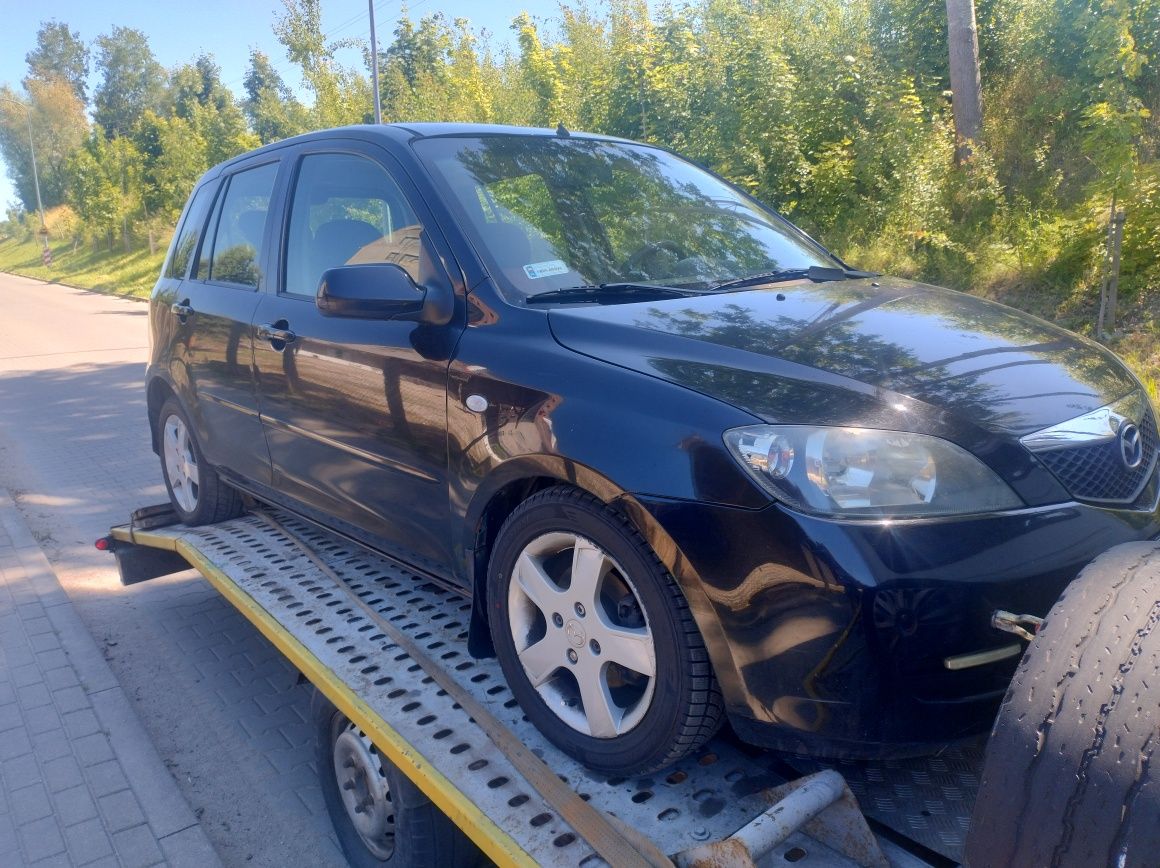 Mazda 2 DY 1.4 D,1.2,1.4B 2005r Srebrna,12R Części Wysyłka