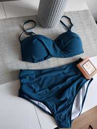 Strój kąpielowy dwuczęściowy bikini xl kostium kąpielowy niebieski