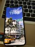 iPhone X Silver 64 GB, 76% kondycji baterii, sprawny, rozbity ekran