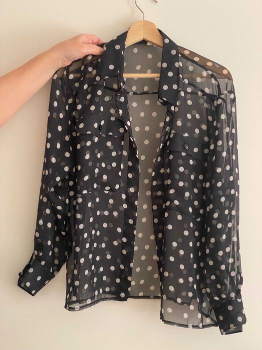 Blusa Transparente de Senhora