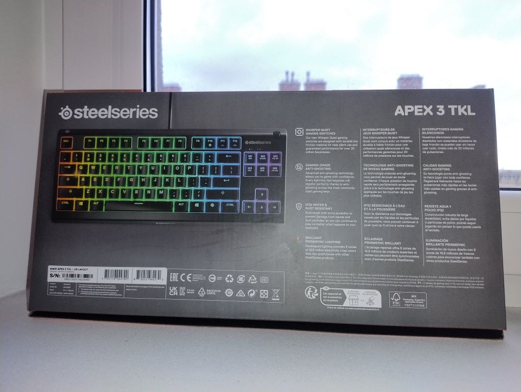 Sprzedam klawiaturę Steelseries APEX 3 TKL