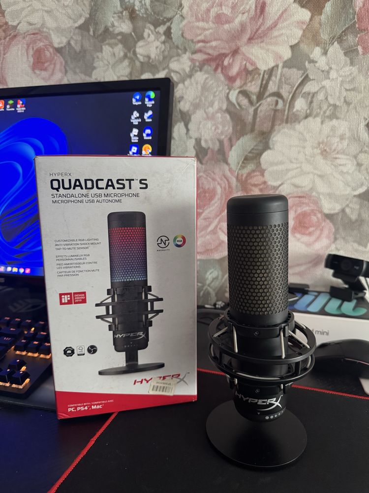 Ігровий мікрофон HyperX Quadcast S
