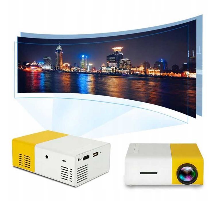 Projektor Rzutnik Przenośne Kino Domowe MINI LED FULL HD USB DO FILMÓW