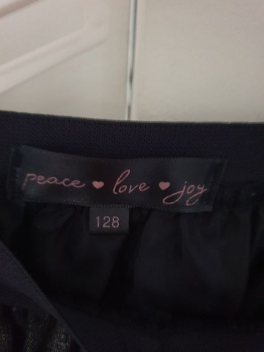 Spódniczka granatowa z połyskiem rozmiar 128