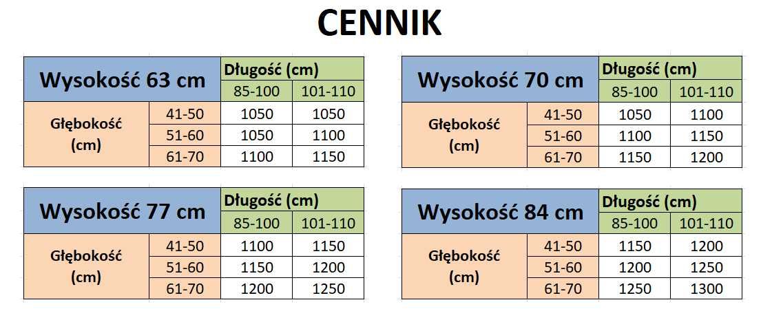 Obudowa osłona klimatyzacji klimatyzatora maskownica 100x70x55 balkon