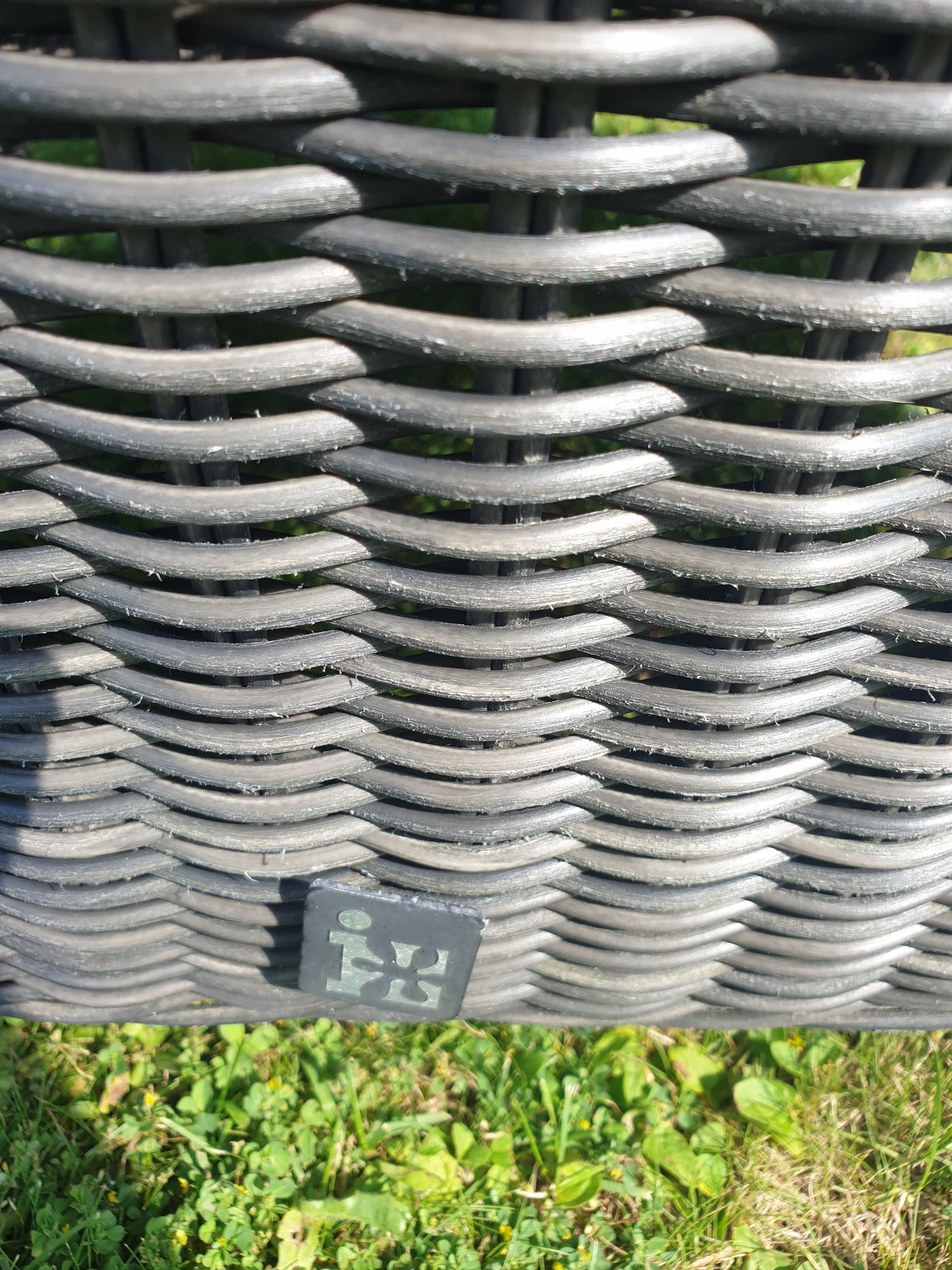 Okrągły stół + 4 fotele meble ogrodowe Intratuin