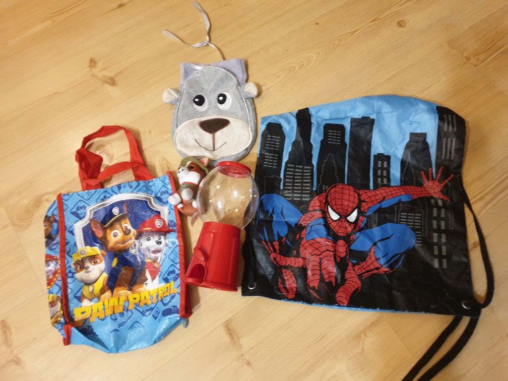 worek spiderman maszyna do cukierków