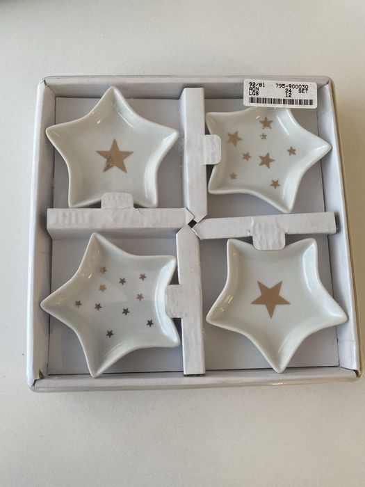 Talerzyki świateczne w gwiazdki / NOWE