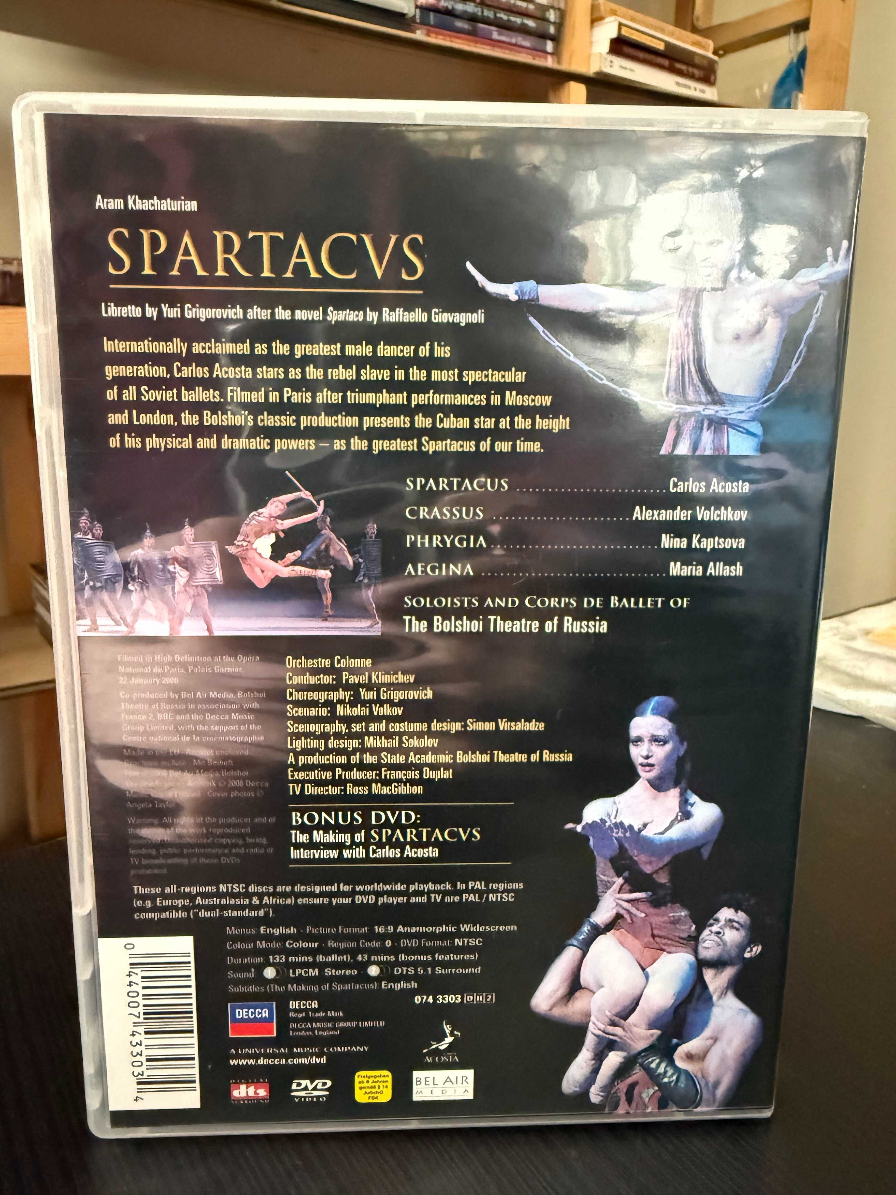 Khatchaturian – Spartacus – Acosta, Kaptsova, Volchkov – Klinichev