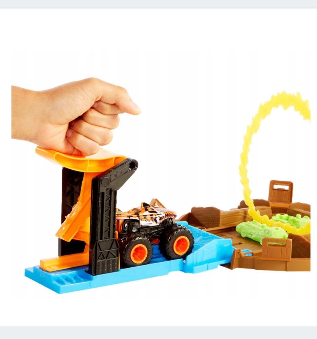 Zestaw Hot Wheels Monster Trucks Opona Arena kaskaderska